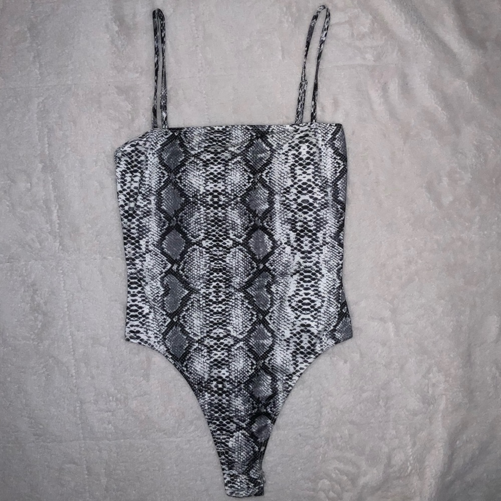 Snakeskin bodysuit